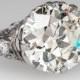 Antique Engagement Ring – 6 Carat Old European Cut Diamond - GIA Certified - Platinum Engagement Ring - CNGL11803