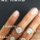 A Side-by-Side Carat Comparison Of Different Engagement Ring Sizes