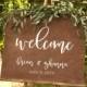 Rustic Wood Wedding Welcome Sign - Wedding Welcome Sign - Welcome To The Wedding Sign - Wooden Welcome Sign