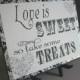 Candy Bar Buffet Wedding Sign - Love is Sweet in Black & White - Reception Party Signage