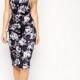 ASOS Pencil Dress In Floral Print With High Neck At Asos.com