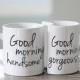 Nordstrom - CATHY'S CONCEPTS 'Good Morning' Ceramic Coffee Mugs (Set Of 2)