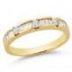 Bloomingdale&#039;s Diamond Round and Baguette Band in 14K Yellow Gold, .35 ct. t.w.