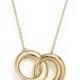 Bloomingdale&#039;s 14K Yellow Gold Double Interlocked Circle Chain Necklace, 17&#034; - 100% Exclusive