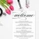 Wedding Itinerary, Printable Itinerary, Wedding Schedule of Events, Wedding Welcome Box, Itinerary PDF, Wedding Itineraries, WBWD6