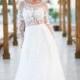 Sexy bohemian wedding dress with low back, Handmade wedding dress in white, Long wedding dress, Floral wedding dress in unique boho style