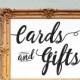 Cards and Gifts wedding sign - PRINTABLE - 8x10 - 5x7