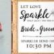Wedding sparkler send off sign - let love sparkle - PRINTABLE - 8x10 - 5x7 - 16x20