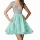 Mint Beaded Open Back Dress by Elizabeth K - Color Your Classy Wardrobe