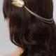 Bohemian Head Chain in Gold-tone -  Wedding Hair Accessory- Hair Jewellery -  Leaf Wedding circlet - Rose Red Rose White