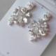 Cubic Zirconia Earrings, Crystal Earrings, Bridal Earrings - CHLOE