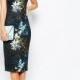 Ted Baker Loua Twilight Floral Fitted Dress At Asos.com