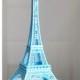 Blue Paris Eiffel Tower Cake Topper, Centerpiece, Decoration, French, France, Decor, OverTheTopCakeTopper
