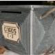Wedding card box,wedding card holder, MEDIUM Rustic Great Gatsby Silver, card box for wedding - vintage unique teasury Keepsake