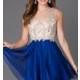 Short Sleeveless Illusion Dress by Alyce 3646 - Brand Prom Dresses