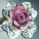 5.30cts Natural Red carved spinel & tanzanites 925 sterling silver ring all sizes