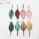 Choose colour, teal, emerald, gold, copper, turquoise, leaf hair pin,
