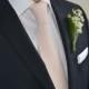 Blush Linen Necktie - Wedding Ties- Grooms Necktie- Groomsmen Neckties -Champagne, Petal Blush Necktie