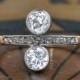Edwardian Engagement Ring-Art Deco Engagement Ring-Unique Engagement Ring-1920s Engagement Ring-Deco Engagement Ring-Antique Diamond Ring