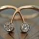 Art Nouveau Diamond Ring-Unique Engagement Ring-Antique Diamond Ring-Antique Engagement Ring-1800s Engagement Ring-old Mine Cut Diamond
