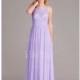 A-Line/Princess Scoop Neck Floor-Length Chiffon Bridesmaid Dress With Lace - Beautiful Special Occasion Dress Store