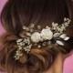 Wedding hair piece, Wedding hair comb, Pearl Hair Comb, Bridal Hair Comb, Bridal Hair Piece, Pearl Hair Accessory, Wedding Hair Piece