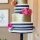 Whimsical Black & White Striped Wedding