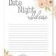 Printable Date Night Idea Card 