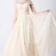 Trendy Sheath-Column Jewel Sweep-Brush Train Chiffon Evening Dress with Draped and Crystals COZT14033 - Top Designer Wedding Online-Shop