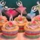 BAllet birthday party cupcake kit, cupcake toppers, BAllet tutu, ballet party, cupcake cases, cupcake liners, cupcake kit, baking supplies