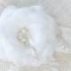 Floral Bridal Sash - Flower Bridal Sash - Beaded Wedding Sash - Bridal Applique for Dress - Bridal Flower Applique