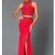 Red Two Piece Open Back Sean Prom Dress SN-50903 - Discount Evening Dresses 