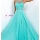 Illusion Sweetheart Floor Length Blush Prom Dress - Discount Evening Dresses 