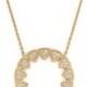 Dana Rebecca Designs 14K Yellow Gold Emily Sarah Pendant Necklace with Diamonds, 24&#034;