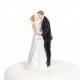 Tie(ing) the Knot  Funny Wedding Cake Topper - Custom Painted Hair Color Available - 707546