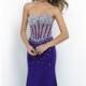 Corset Style Long Gown by Blush by Alexia - Color Your Classy Wardrobe