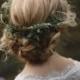 Fern Headpiece- Wedding Headpiece- Vine Halo- Romantic Wedding- Rustic Flower Crown- Greenery Comb- Bridal Hair Comb- Bridal Flower Crown
