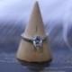 5x7mm Oval Cut Charles & Colvard Moissanite Ring Solid 14K White Gold Oval Moissanite Engagement Ring Diamond Wedding Ring