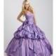 Hand-Made Flower Ball Gown Sweetheart Sleeveless Floor-length Taffeta Dress In Canada Prom Dress Prices - dressosity.com
