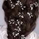 Gift her, Long Hair Vine, Pearl Hair Accessories, Bridal Pearl by LoveKnittings