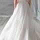 AMALZEYA / Chiffon Wedding Dress Low Back Wedding Dress Open Back Wedding Dress Alternative Wedding Dress Whimsical Wedding Dress