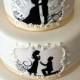 Silhouette Wedding Cake