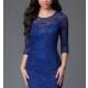 Short Royal Blue Lace Holiday Party Dress - Discount Evening Dresses 