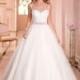 Fabulous Tulle Jewel Neckline Natural Waistline Ball Gown Wedding Dress - overpinks.com