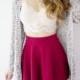 Carrie Circle Skirt - Red
