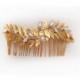 Leonora Bridal Hair Comb, Pearls, Grecian Leaves, Gold Plated, Bridal Hair Accessoried, Wedding Comb, Goddess Hair Accessories