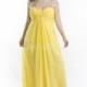 Flowing Floor Length V Neck Chiffon Sleeveless A line Prom Dresses With Beading - Compelling Wedding Dresses