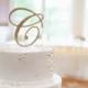 Wedding Cake Topper Letter Monogram in Glitter or Wood Cake Topper for Party or Event Wedding Cake, Engagement, Shower, Etc. (Item - CTL900)