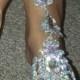 Glamorous Jeweled Barefoot Sandals