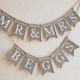 mr and mrs wedding banner, mr and mrs banner,  MR & MRS burlap banner, mr and mrs  rustic Wedding banner, rustic wedding, mr and mrs sign